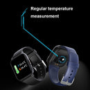 QS16Pro 1.69-Inch Health Monitoring Waterproof Smart Watch, Supports Body Temperature Detection, Color: White