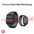 QS16Pro 1.69-Inch Health Monitoring Waterproof Smart Watch, Supports Body Temperature Detection, Color: Black Steel
