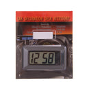2PCS C33 Mini Home Car Electronic Clock with Hook and Loop Fastener(Black)