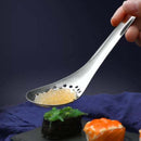 2 PCS 304 Stainless Steel Small Caviar Colander Molecular Cooking Spoon, Color: Rose Gold