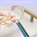 2 PCS 304 Stainless Steel Small Caviar Colander Molecular Cooking Spoon, Color: Colored