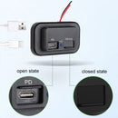18W QC3.0 Fast Charge PD Car RV Boat Charger(Black)