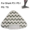 2PCS Steam Mop Triangular Cleaning Cloth For Shark P3 / P5 / P8 / T8(Gray Black)