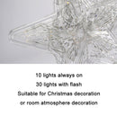 Christmas Tree Top Light LED Glowing Star Lights, Size: Small Battery Model(Colorful)