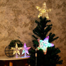 Christmas Tree Top Light LED Glowing Star Lights, Size: Large Battery Model(Warm White)