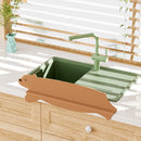 Kitchen Sink Splash Resistant Countertop Silicone Baffle(Green)