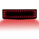 Car Internal Rearview Mirror Car Modified LED 3D Rearview Mirror(Red)