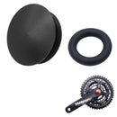 5 PCS Bicycle Hollow Integrated CNC Aluminum Alloy Crankset Dust Cover, Size: 21-23mm(Black)