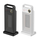 LCD Digital Display Rotary Remote Control Heater PTC Ceramic Heating Heater, Spec: UK Plug (White)