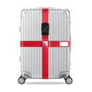 Luggage Reinforcement Straps Fixed Protective Rope With Combination Lock, Color: Customs Lock Red