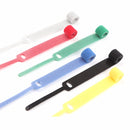 50 PCS Needle Shape Self-adhesive Data Cable Organizer Colorful Bundles 10 x 130mm(Black)