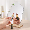 Irregular Acrylic Mirror With Wooden Base Photo Props(Water Wave)
