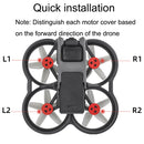 4 PCS / Set Sunnylife AT-MD475 Dust-proof Waterproof Aluminum Alloy Motor Cover For DJI Avata(Red)
