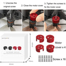 4 PCS / Set Sunnylife AT-MD475 Dust-proof Waterproof Aluminum Alloy Motor Cover For DJI Avata(Red)