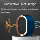 XH-1201 Winter Desktop Small Heater Quiet Fast Heat PTC Electric Heater, CN Plug(Blue)