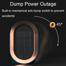 XH-1201 Winter Desktop Small Heater Quiet Fast Heat PTC Electric Heater, CN Plug(White)