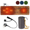 Winter Outdoor Camping Smart Portable Heating Sleeping Pad(Flower Color)