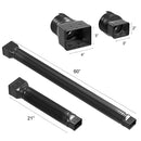 Downspout Extenders Telescoping Rain Gutter Drains(Black)