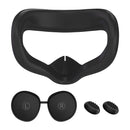VR Silicone Eye Mask+Lens Protective Cover+Joystick Hat, For Oculus Quest 2(Black)