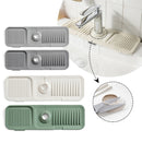 Faucet Silicone Draining Mat Anti-splash Kitchen Sink Non-slip Soap Mat, Size: Large(Light Gray)