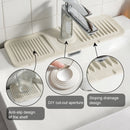Faucet Silicone Draining Mat Anti-splash Kitchen Sink Non-slip Soap Mat, Size: Large(Light Gray)