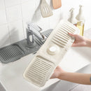 Faucet Silicone Draining Mat Anti-splash Kitchen Sink Non-slip Soap Mat, Size: Large(Light Gray)