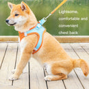 TM050 Pet Chest Strap Vest Type Breathable Reflective Traction Rope L(Blue)