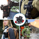 JMSUZ JMSUZ12412 For GoPro Quick Hanging Outdoor SLR Camera Waist Buckle(Silver Gray)