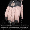1 Pair Outdoor Cycling Sports Cold and Windproof Warm Finger Gloves, Style: Letter Type (Purple White)
