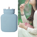 LT-7003 Handheld Hot Compress Silicone Water Injection Warm Water Bag(Blue)