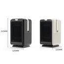 Home Desktop Heating and Cooling Dual-purpose Mini Heater, EU Plug, Style: With Remote Control (Black)