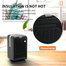 Home Desktop Heating and Cooling Dual-purpose Mini Heater, EU Plug, Style: With Remote Control (Black)