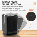 Home Desktop Heating and Cooling Dual-purpose Mini Heater, EU Plug, Style: With Remote Control (White)