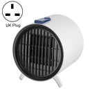 XY-610 Home Office Desk Mini Low Noise Heater Warm Air Machine, Plug Type: UK Plug(White)