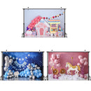 2.1m x 1.5m Birthday Party Shooting 3D Printed Background Cloth(4716)