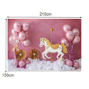 2.1m x 1.5m Birthday Party Shooting 3D Printed Background Cloth(4716)