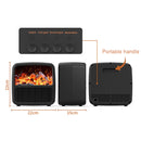 YJQ-N6 3D Anti-real Flame Heater Desktop Energy-saving Electric Heater, Spec: AU Plug(White)