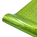 30.5 x 50cm Illusion Laser Brushed Glitter Self-Adhesive Vinyl Engraving Sticker(Green)
