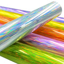 30.5 x 100cm Illusion Laser Brushed Glitter Self-Adhesive Vinyl Engraving Sticker(Silver)