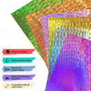 30.5 x 100cm Illusion Laser Brushed Glitter Self-Adhesive Vinyl Engraving Sticker(Silver)