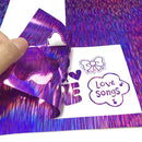30.5 x 100cm Illusion Laser Brushed Glitter Self-Adhesive Vinyl Engraving Sticker(Orange)