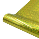 30.5 x 100cm Illusion Laser Brushed Glitter Self-Adhesive Vinyl Engraving Sticker(Gold)