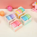 5 Boxes Student Printed Hand Account Tape Set(Macaron Solid Color 4)