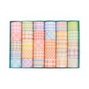 30 Rolls 3cm x 2m Small Fresh Lattice Salt Series Hand Account Tape Set