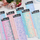 6 PCS Rose Bubble Series Hand Account Laser Waterproof PVC Sticker(Fantastic Purple)