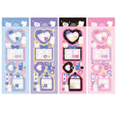 10 PCS Pompon Series Laser Sticker Hand Account Waterproof Pet Cute Sticker(Blue)