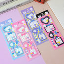 10 PCS Pompon Series Laser Sticker Hand Account Waterproof Pet Cute Sticker(Blue)