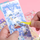 10 PCS Pompon Series Laser Sticker Hand Account Waterproof Pet Cute Sticker(Pink)