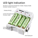 4 PCS BMAX B-04 AAA/AA 1.2V Battery 4 Slot USB Charger(English Boxed)