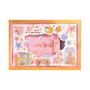 2 Sets 6 Sheets Sticker + 6 Rolls Tape Set Girl Heart Hand Account(Travel Diary)